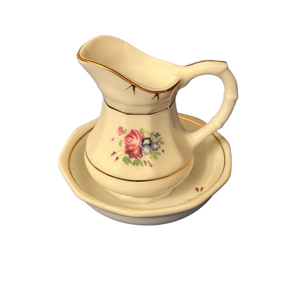 Pleasant Company Samantha’s, pitcher and wash bin bowl - Picture 1 of 6
